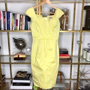 Karen Mullen Yellow Pencil Dress